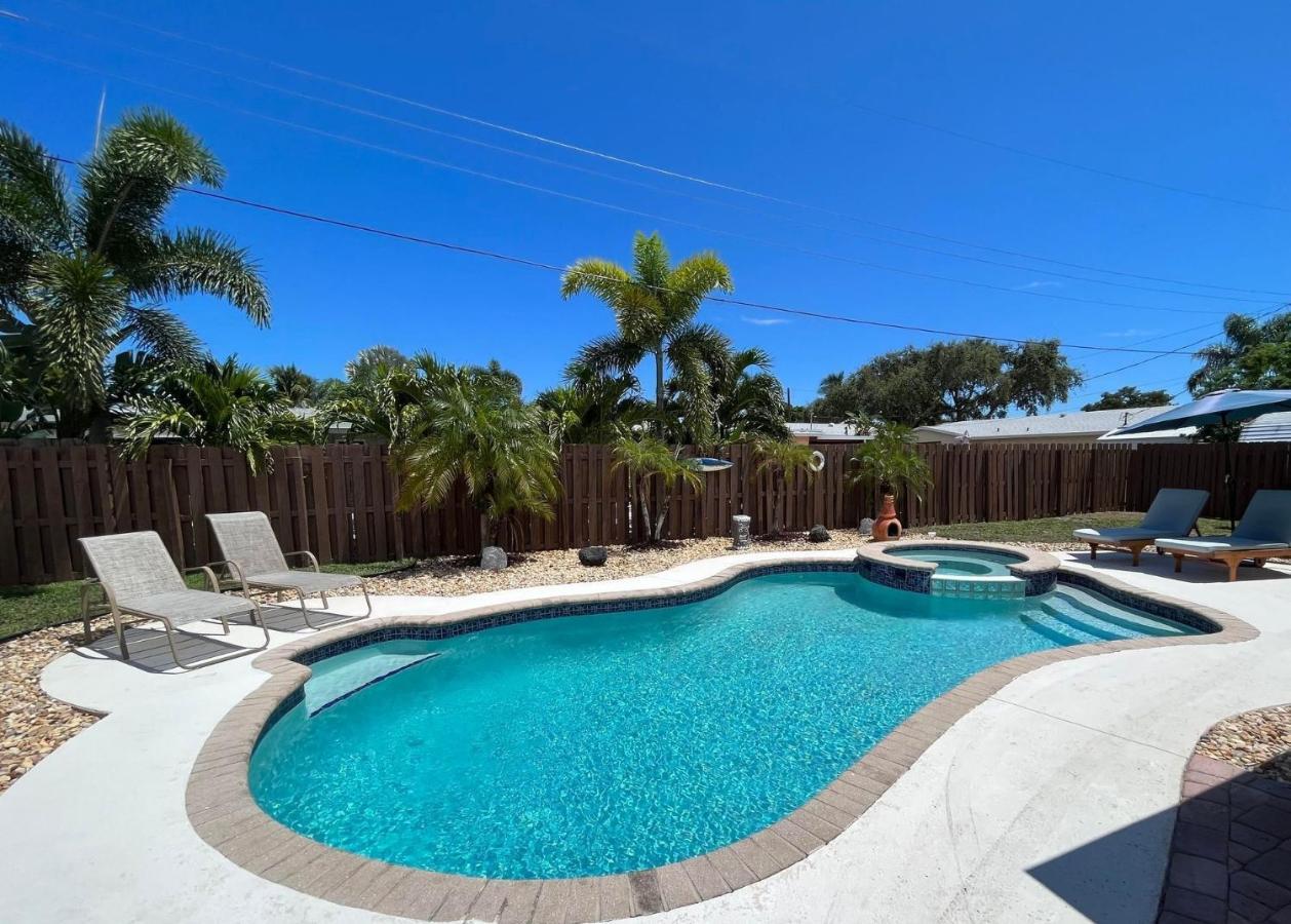 Paradise 4 Min To The Beach With Private Heated Pool Deerfield Beach Ngoại thất bức ảnh