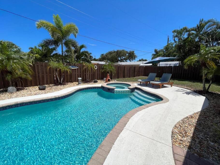 Paradise 4 Min To The Beach With Private Heated Pool Deerfield Beach Ngoại thất bức ảnh